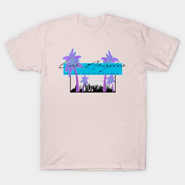 Los Angeles City Of Dreams T-Shirt by HARKO DESIGN